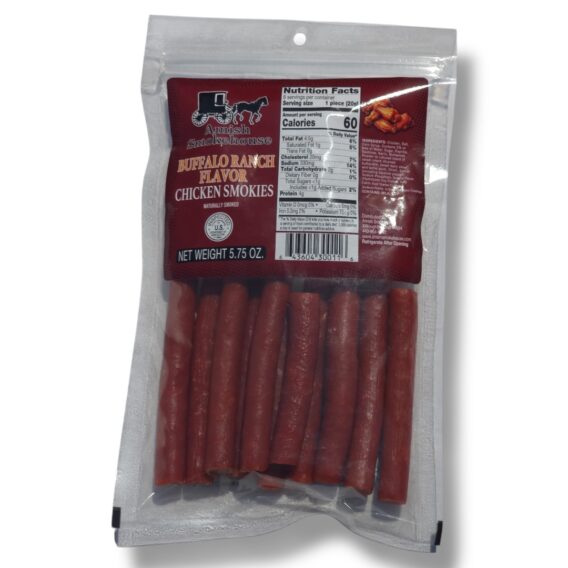 Amish Smokehouse Buffalo Ranch Chicken Smokies, 5.75oz Bag