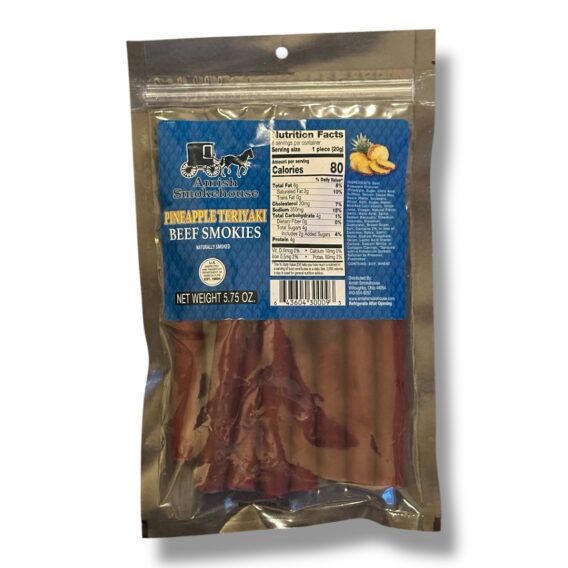 Amish Smokehouse Pineapple Teriyaki Beef Smokies, 5.75oz Bag - Image 2