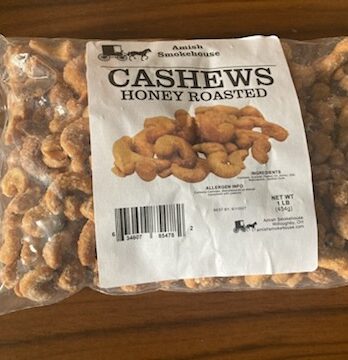Amish Smokehouse Honey Roasted Cashews - 1 lb Bag