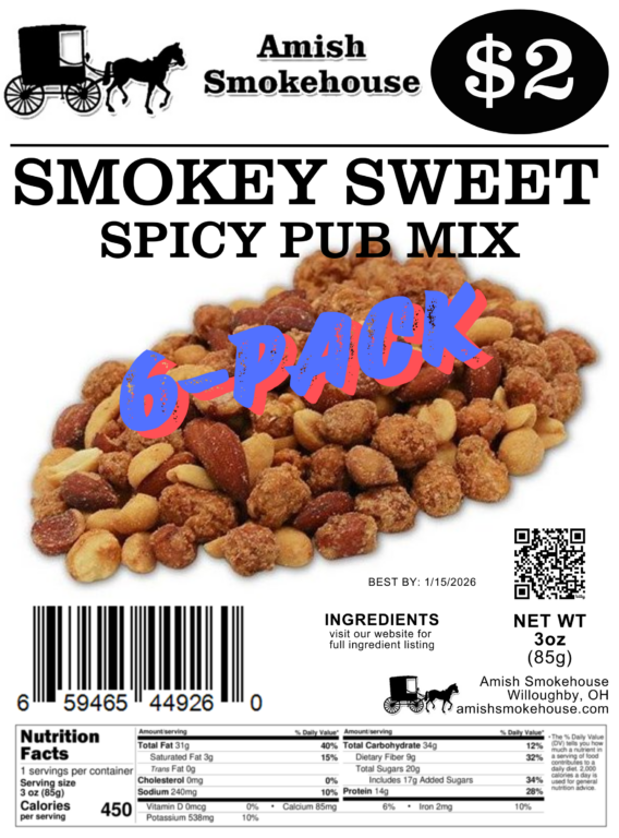 Amish Smokehouse Smokey Sweet Pub Mix (6-Pack)