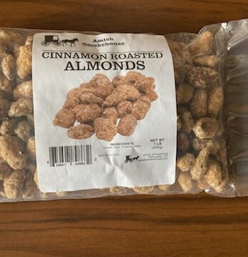 Amish Smokehouse Cinnamon Roasted Almonds- 1 lb Bag